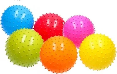 Zdjęcie produktu dla PIŁKA GUMOWA Z KOLCAMI 20cm różne kolory JEŻYK