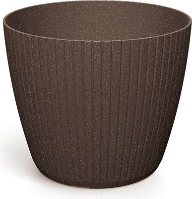 Produktbild von Blumentopf LAMIA ECO WOOD 19,8 cm - Farbe: Kaffee ECO