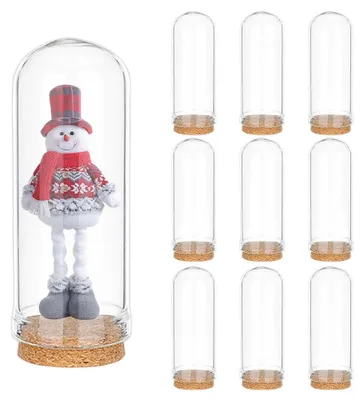 Image de 10 cloches en verre pour présentoirs – idéale pour la décoration et les projets de bricolage