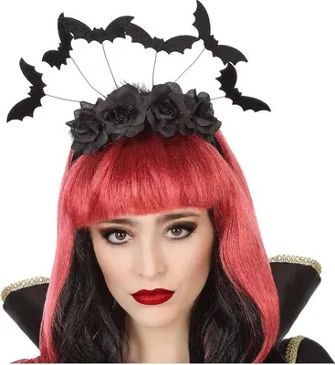 Image de Atosa Diadème d'Halloween Rouge Rouge Taille unique