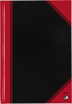 Image de Bantex - Carnet noir/rouge A5 ligné 70 g 96 feuilles | 6 pièces