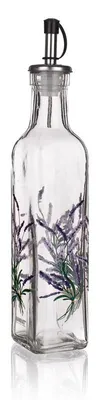 Produktbild von Glasflasche, Ölflasche mit praktischem Dosierer Lavendel 500 ml