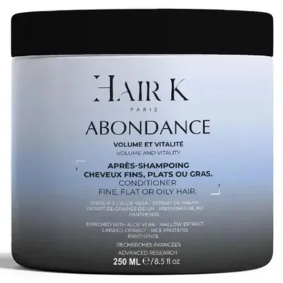 Zdjęcie produktu dla Hair K Paris - Maska Hair K Paris "Abundance" - dla włosów cienkich i pozbawionych objętości, nadająca objętość i lekkość