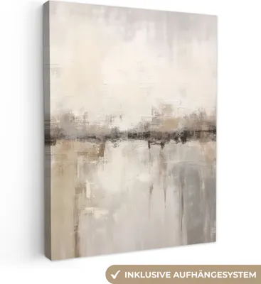 Produktbild von Leinwand Bilder 60x80 cm - Abstrakt, moderne Wanddeko für Wohnzimmer