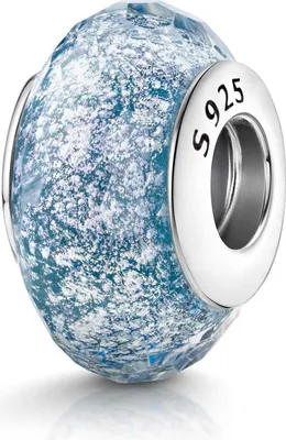 Produktbild von MATERIA by Matthias Wagner Glas Bead blau mit Glitzer 32