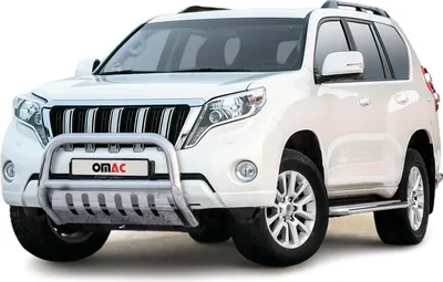 Image de Pare-Buffle Avant Pour Toyota Land Cruiser 150 2013-2017 Argent en Acier Inoxy