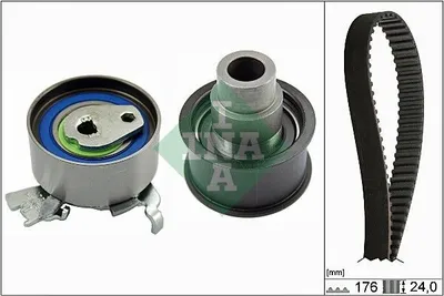 Produktbild von INA 530 0079 10 Zahnriemensatz für OPEL Astra G CC (T98)