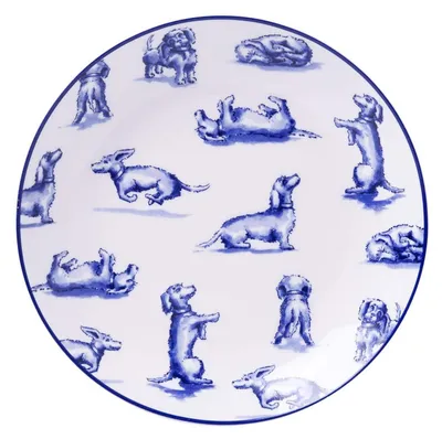Heinen Delfts Blauw – Dessertteller Teckel Nhaan – Bild 1