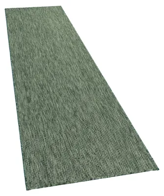 Produktbild von In- & Outdoor Teppich Flachgewebe einfarbig modern wetterfest für Terrasse Küche Grösse 60x100 cm