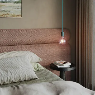 Immagine prodotto di Creative-Cables Lampada a sospensione colorata in silicone con cavo tessile