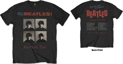 Produktbild von The Beatles American Tour 1964 (Back Print) Black M T-Shirt