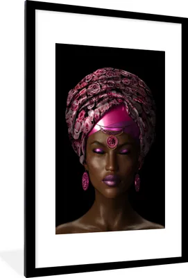 Produktbild von MuchoWow® MuchoWow® Gerahmtes Poster Frauen - Accessoires - Rosa 60x90 cm - Poster mit zchwarzem Bilderrahmen - Dekoration - Wandposter Wohnzimmer - Hochwertig