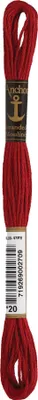 Produktbild von Anchor Sticktwist 4635000-00020 weinrot Stickgarn, 100 % Baumwolle