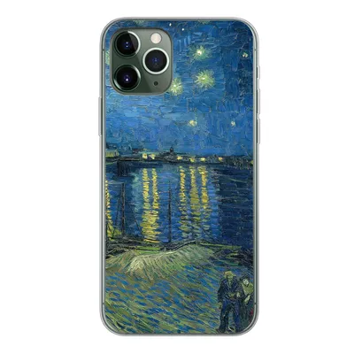Produktbild von MuchoWow® Handyhülle Schutzhülle Hülle für iPhone 11 Pro Die sternenklare Nacht - Vincent van Gogh Silikon Softcase Handy Hülle - Handy