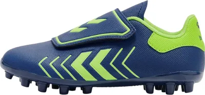 Produktbild von Hummel Hattrick MG JR Fußballschuhe Klettverschluss blau/grün 217580-7017, Schuhgröße:26 EU