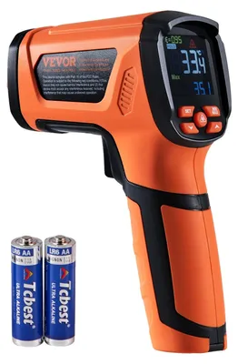 Obrázok produktu pre VEVOR Infračervený teplomer IR 50:1 Pyrometer -40°C až 1500°C Laserový teplomer 180x120x60mm Teplomer na meranie teploty bez ľudského tela na varenie/ grilovanie/mrazničku/priemysel