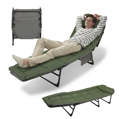 Immagine prodotto di TolleTour Lettino da pesca alla carpa imbottito Sedia da pesca Bedchair 200x64x32cm Lettino da pesca Angelspezi