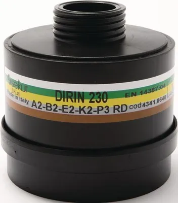 Produktbild von EKASTU Mehrbereichskombifilter DIRIN 230 EN 14387 DIN EN 148-1 A2 B2 E2 K2-P3R D - 422782