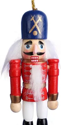 Zdjęcie produktu dla Dziadek Do Orzechow Figurka Drewniana Zawieszka 12,5 Cm Nr 3