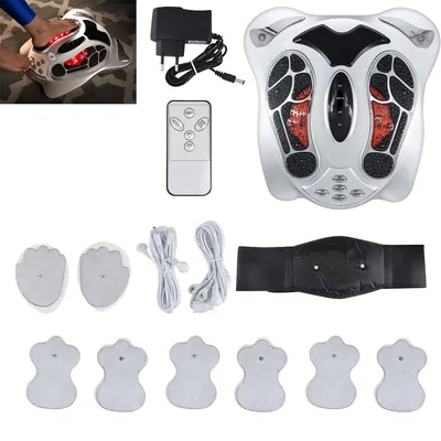 Produktbild von Elektrisches Fußmassage Pad EMS Wärmetherapie faltbar 25 Programme Muskelstimulation für Fuß Bein Entspannung