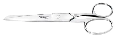 Zdjęcie produktu dla WESTCOTT E-30871 00 Nożyczki STEEL, ostrze ze stali nierdzewnej i stalowy uchwyt, szpiczaste, asymetryczne, 18 cm