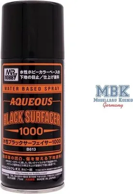 Zdjęcie produktu dla GUNZE GSB613 Mr. Finishing Aqueous Surfacer 1000 Black (spray)