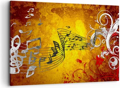 Produktbild von Bild auf Leinwand - Leinwandbild - Musik Konzert Spaß Blume - 120x80cm - Wand Bild - Wanddeko - Leinwanddruck - Bilder - Kunstdruck - Wanddekoration - Leinwand bilder - Wandkunst - AA120x80-1964