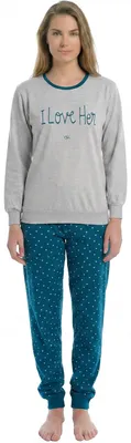 Immagine prodotto di Pigiama invernale da donna in pile Kisses&Love KL45268