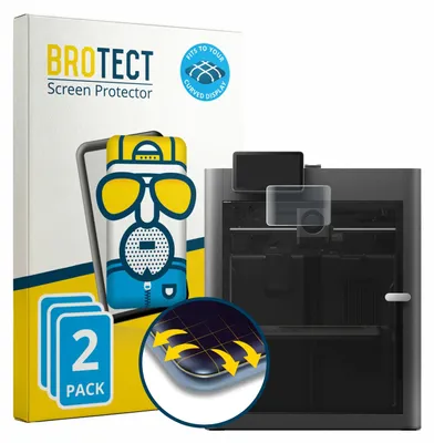 Produktbild von 2x BROTECT Fullscreen Schutzfolie für Bambu Lab X2D Displayschutz Folie Fullcover Matt Entspiegelungsfolie