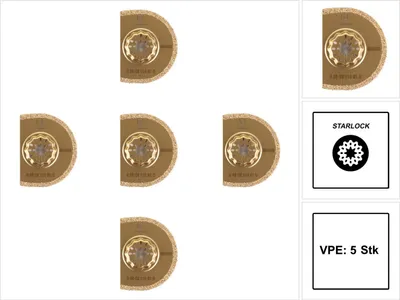 Obrázok produktu pre Pilový list Fein z tvrdokovu, 75 mm, Starlock 5 kusov ( 63502118230 )