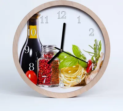 Produktbild von Holzuhr 30fi cm wanduhr - Pasta Küche