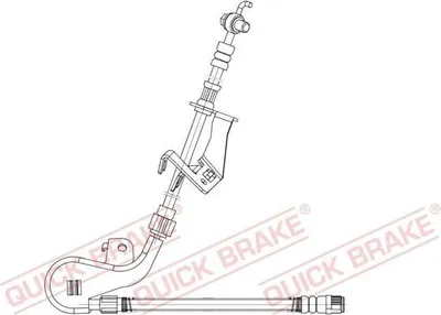Produktbild von QUICK BRAKE 58.875X Bremsschlauch Vorne Rechts für CITROËN C5 III Kombi (RW) passend für PEUGEOT 508 SW I (8E) 407 SW (6E) 407 (6D)