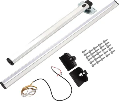 Immagine prodotto di Gamba del tavolo pieghevole RV, 1000 mm, in lega di alluminio, supporto per il montaggio a parete rimovibile con guida di scorrimento a luce LED