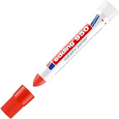 Obrázek produktu pro Edding 950, Červená, Červená, Bílá, 1 barva/barev, Extra tlustý, Jemný hrot, 1 cm