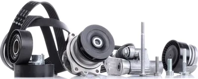 Produktbild von INA 529 0053 30 Wasserpumpe + Keilrippenriemensatz für BMW 3 Limousine (E46) 5 Limousine (E39) 3 Touring (E46) 3 Coupe (E46) 5 Touring (E39)