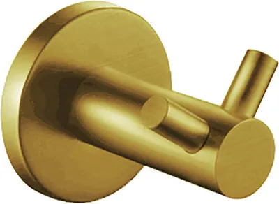 Produktbild von Aloni Doppel Wandhaken Gold gebürstet