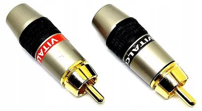 Produktbild von Vitalco RW600 "832" RCA CHINCH Stecker vergoldet 6,7mm