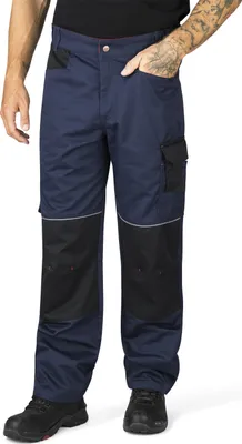Produktbild von HERO by John Medoox GLENN BASIC WORKWEAR Herren Arbeits-Cargohose Regular Fit 52 navy/black