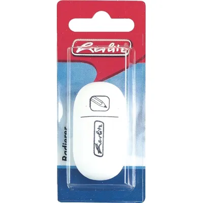 Image de herlitz Gomme, ovale, en caoutchouc, blanc