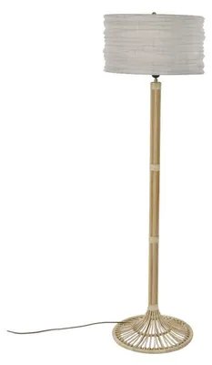 Image de Lampe sur pied Pomax Maestro, couleur naturelle, diamètre 45 cm, hauteur 154 cm