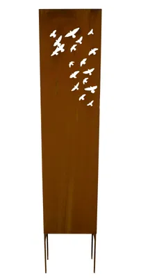 Produktbild von Edelrost Sichtschutz "Vögel" 140 x 35 cm