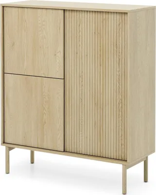 Produktbild von Furniture24 Wohnzimmerschrank Tavo - A Highboard Kommode Cremona Eiche 103,5 X 121,8 X 39,5 Cm