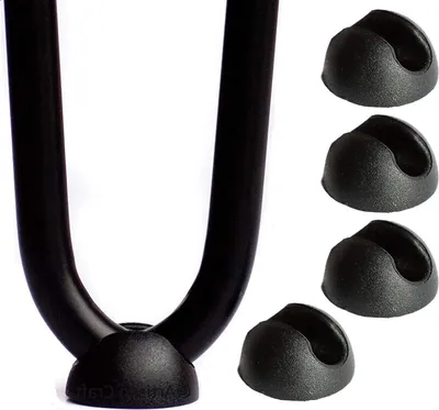 Obrázek produktu pro sada 4 silikonových chráničů na nohy židlí nebo nábytku - černé