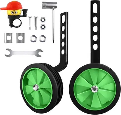 Productafbeelding van Fietsondersteunwielen voor kinderen - Universele ondersteuning - Voor 12-20 inch fietsen - m-winkel