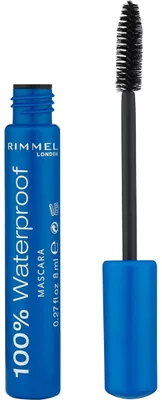 Productafbeelding van Rimmel London 100% Waterproof Rg Mascara Black 8Ml 18 Iv (1 stuk)