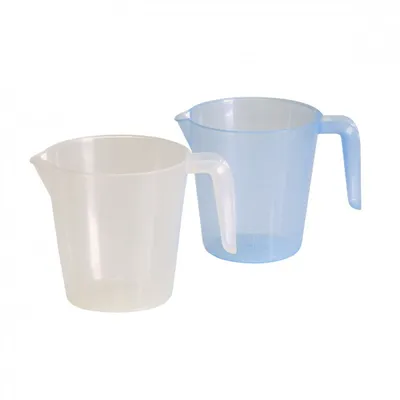 Produktbild von Messbecher 1 l weiß u. blau