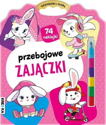 Produktbild von Kolorowanka Przebojowe Zajączki dla dzieci z kredką