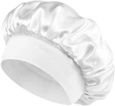 Produktbild von Weiche Satin-Schlafmützen für Damen, elastisch, 50-68 cm, für Locken