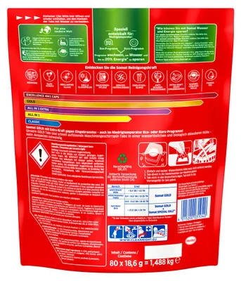 Produktbild von Somat Tabs 12 Gold mit Tiefenreinigung Sparpack 80 Stück 1 Pack