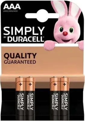 Produktbild von Duracell | AAA/LR03 | Alkaline Basic MN2400 | 4 Stk.